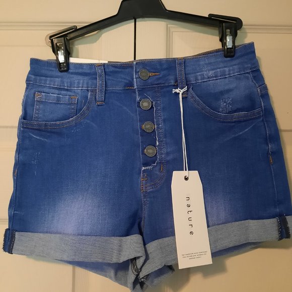 Comfortable, Super Stretch, Soft High Rise Shorts - Picture 1 of 5